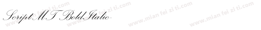 ScriptMT BoldItalic字体转换